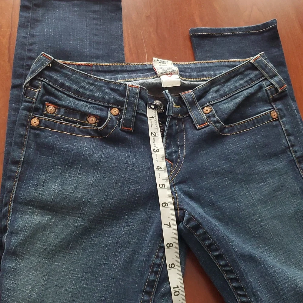 True Religion Dark Blue Jeans Size 28 - Picture 5 of 9